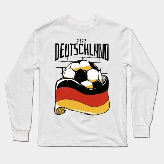 Deutschland Germany soccer Long Sleeve T-Shirt by Picasso_design1995